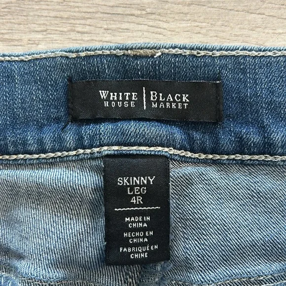 WHBM Skinny Leg ankle zip jeans size 4 - Picture 4 of 9